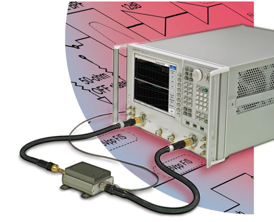 Figure 1: Keysight's PNA-X network analyzer offers a unique single-connection solution for CW and pulsed S-parameter, compression, IMD, and noise figure measurements