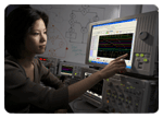 Application: Agilents View Scope combines functional and parametric measurements by integrating oscilloscope waveforms into the logic analyzers large 15 display