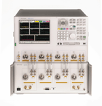 Combining Agilent's  4-Port PNA-L network analyzer with the new 20 GHz 4-port test set (Z5623AK44) provides full 8-port measurements with a single device connection