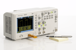 All 1000 Series scopes come equipped with 23 automatic voltage, time and frequency measurements. Press the Measure key to bring up the three you use most often or display all single-channel measurements on the screen simultaneously.