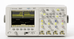 1 Mpts deep memory in the Agilent 5000 Series oscilloscopes enables the scope to sustain high sample rates for long periods of time. A 100,000 wfms/s update rate increases engineers' ability to find infrequent glitches and other events.