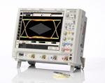 The 9000 Series offers eight models with bandwidths to 4 GHz, sample rates of up to 20 GSa/s and standard memory of 20 Mpts. Although this scope is just 9” deep and weighs only 25 pounds, it boasts an industry-leading 15” XGA LCD display.