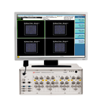 The Agilent EXM wireless test set supports 4x4 True MIMO capability for WLAN design and validation, with up to four TRXs testing multiple-input, multiple-output antenna characteristics simultaneously.