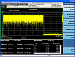 Screenshot of X-Series measurement application for LTE TDD.