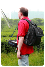 The N9344C/N9343C HSA's optional 3-in-1 ergonomic backpack ensures comfort and frees up your hands.