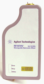 The M1970V and M1970W waveguide harmonic mixers extend the frequency range of the PXA signal analyzer up to 110 GHz.