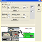 The setup page for the RX calibration tool page