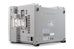 The Agilent 8990B, a peak power analyzer, side view, showing the removable hard drive for data security.  A requirement in some sensitive design environments where data security is a must.