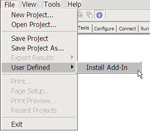 Importing a UDA Add-In into your test application.