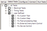 Examples of UDA Add-In tests and utilities added to your test application.